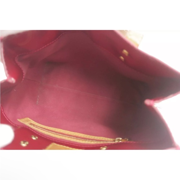 LOUIS VUITTON Reade PM Red Vernis Mini Bag Handbag - Picture 10 of 16